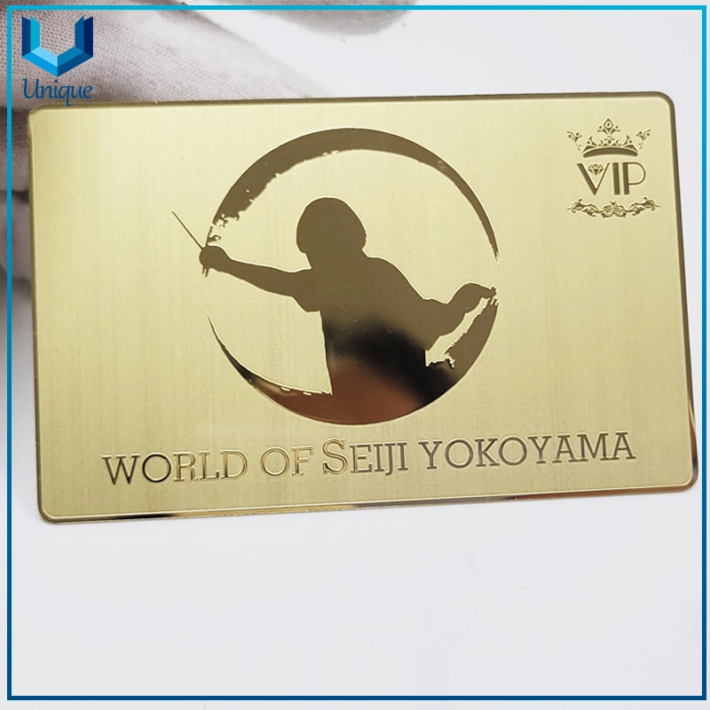 Custom Gold NFC Metal Card, NFC213 NFC215 Metal Card with Custom Logo Design