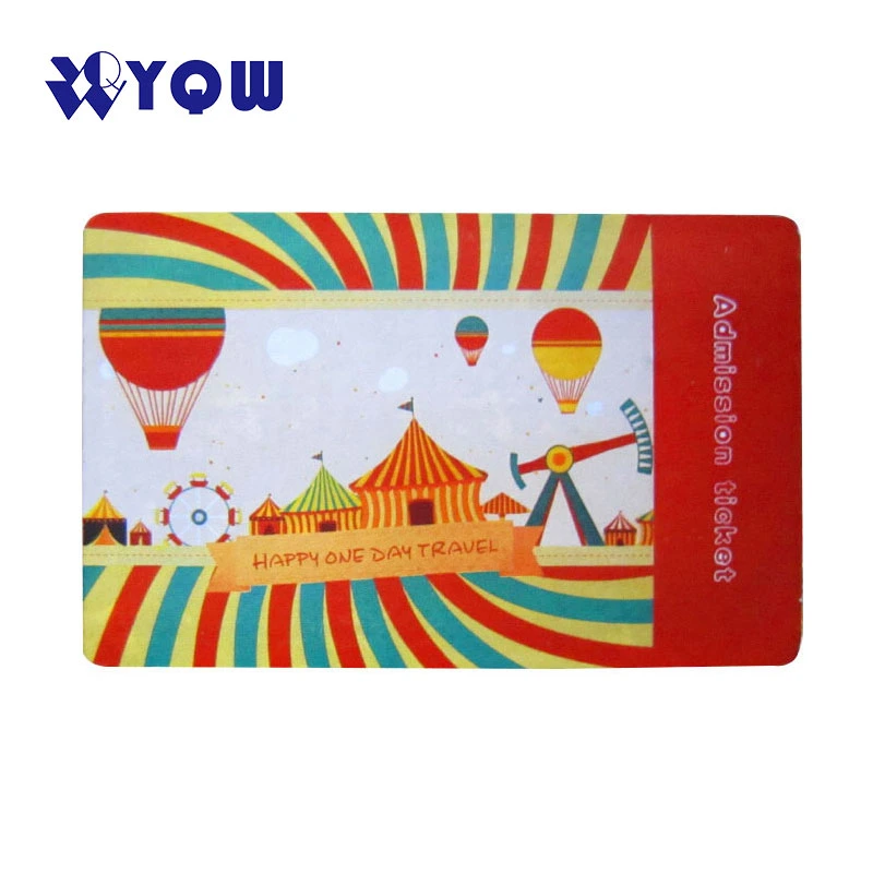 Hf Cmyk Printing Tickets Card RFID Paper Smart Card