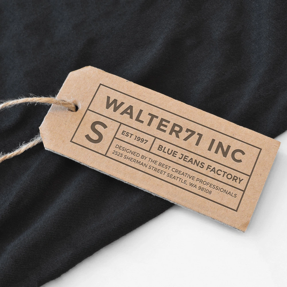 High Quality Custom Printing UHF RFID Smart Clothing Label Hang Tag for Apparel