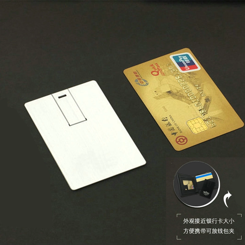 Metal Card USB 3.0 Slim Aluminum Memory Card 8g 16g 32g 64G USB Flash Drive