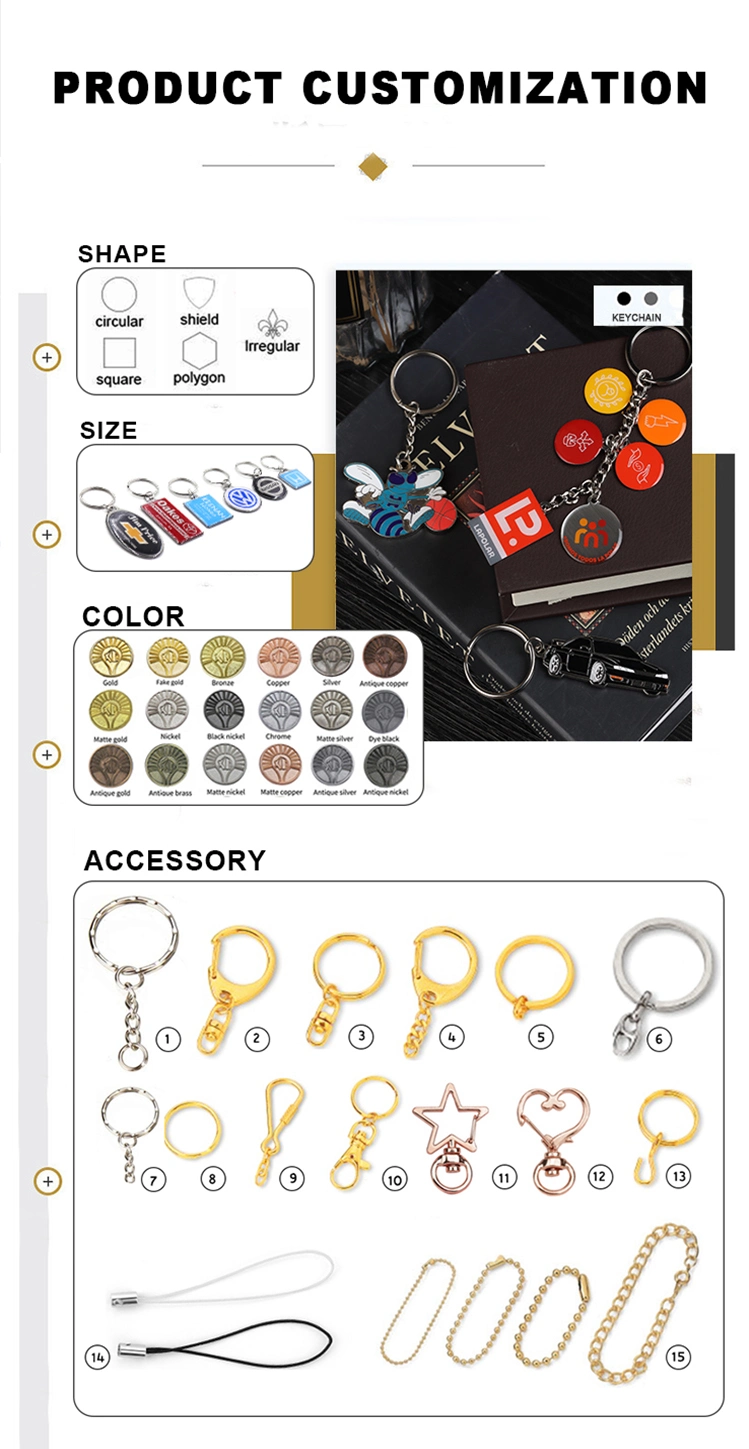Wholesale High Quality PVC Rubber Keychain