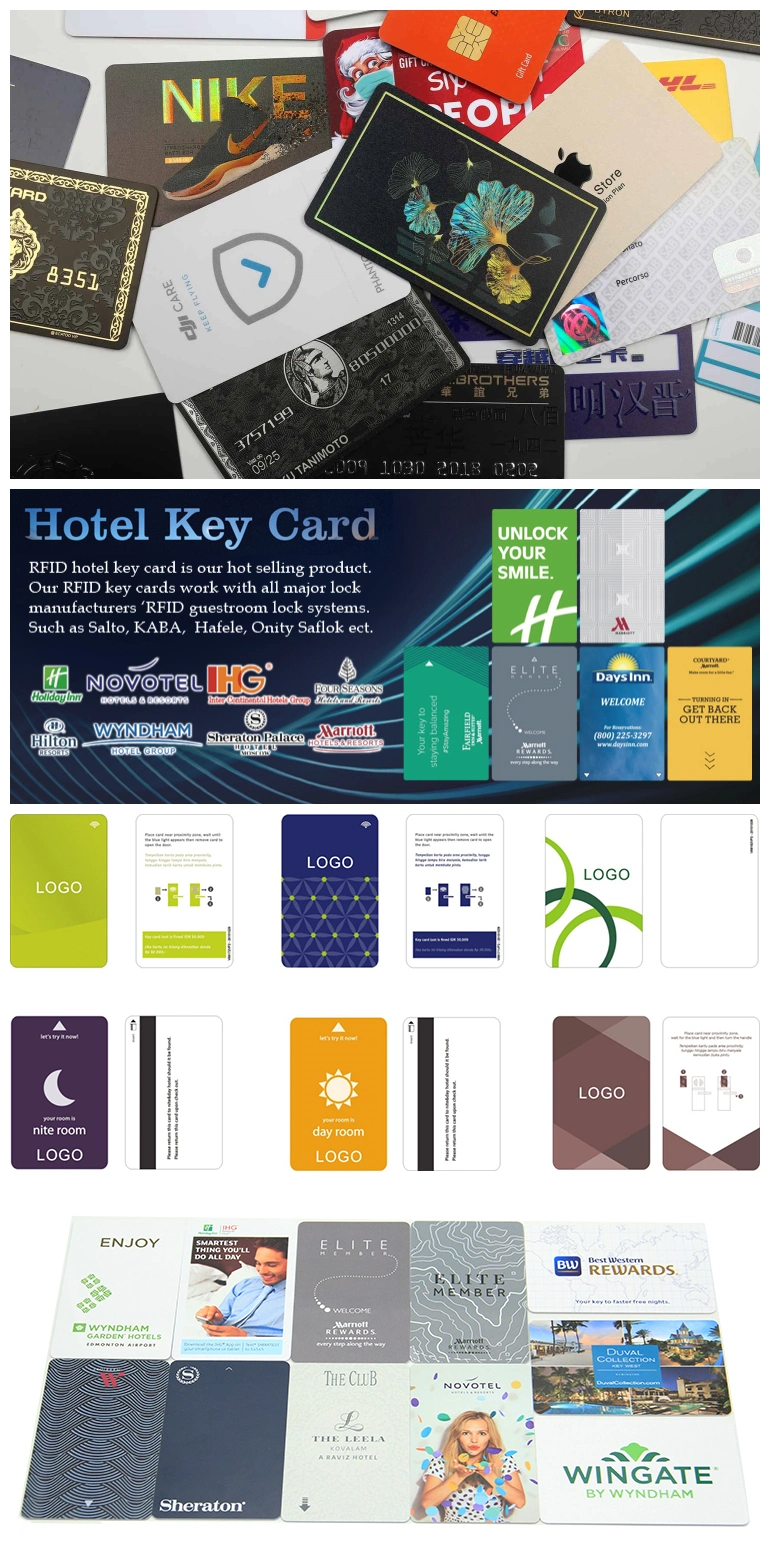 Factory Cheap Price Cut out Stainless Steel Metal Business VIP Membership Hotel Key PVC Plastic Card