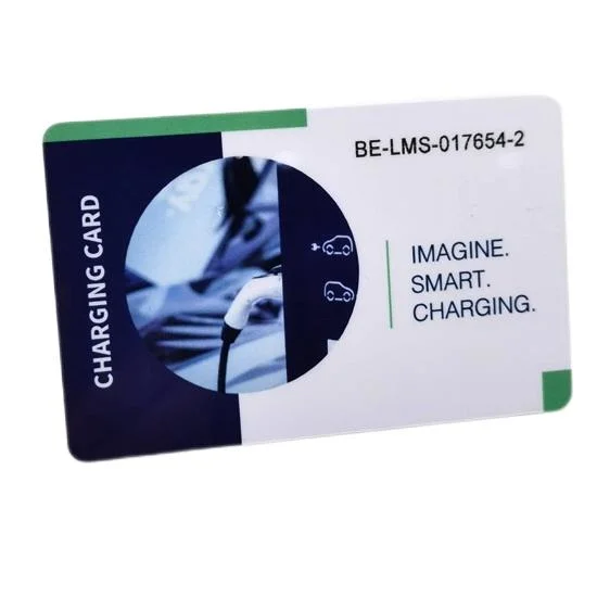 Logo Printing ISO14443A Hf Classic 1K S50 RFID Electric Car Charging Card