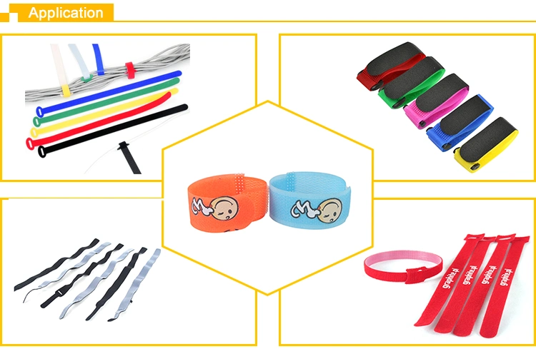 Customized China Supplier Wholesale Plastic Nylon Hook and Loop Cable Tie