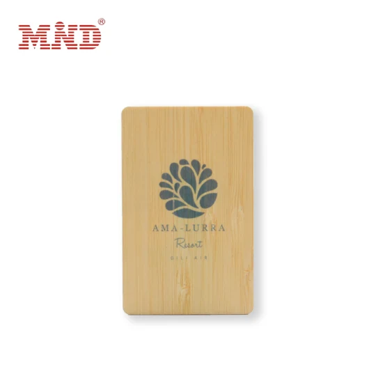도매 스마트 칩 목재 RFID 대나무 호텔 키 카드 MIFARE 클래식 1K 칩 카드